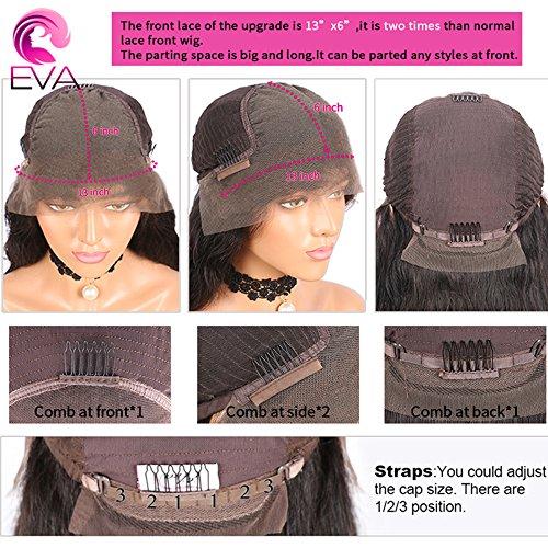 EVA HAIR 8A Brazilian 13X6 Lace Front Wigs Wet Wavy Beyonce Lace Front Human Hair Wigs Virgin Human Hair 150 density Top Lace Wigs Black Women(12 Inch,150 density,13x6 Lace Front Wig)