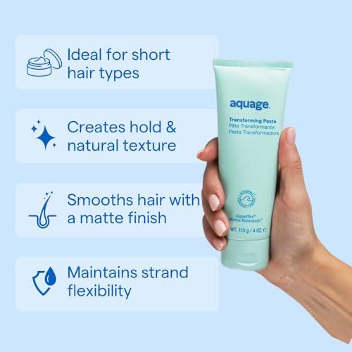Aquage Aquage Transforming Paste, Ultra-Firm Hold Texturizer, Combines Flexibility of a Wax With The Hold of Hairspray, 4 oz.