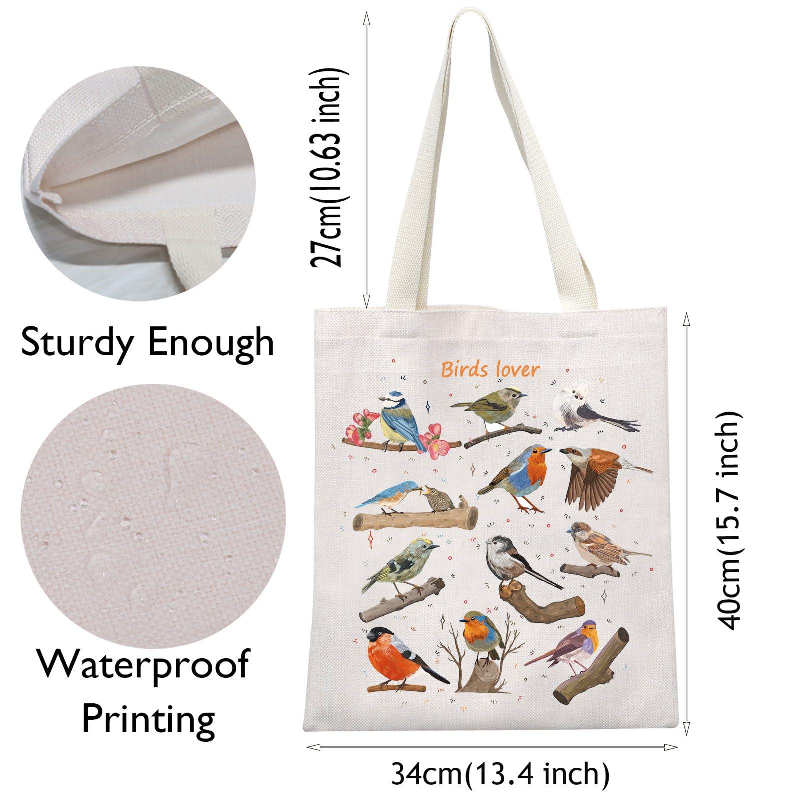 VAMSII VAMSII Bird Lover Gifts Bird Watching Tote Bag Birdwatcher Birder Gift Ornithologist Gift Bird Nerd Gift Birds Watching Lover Gift (Bird Watching Bag)