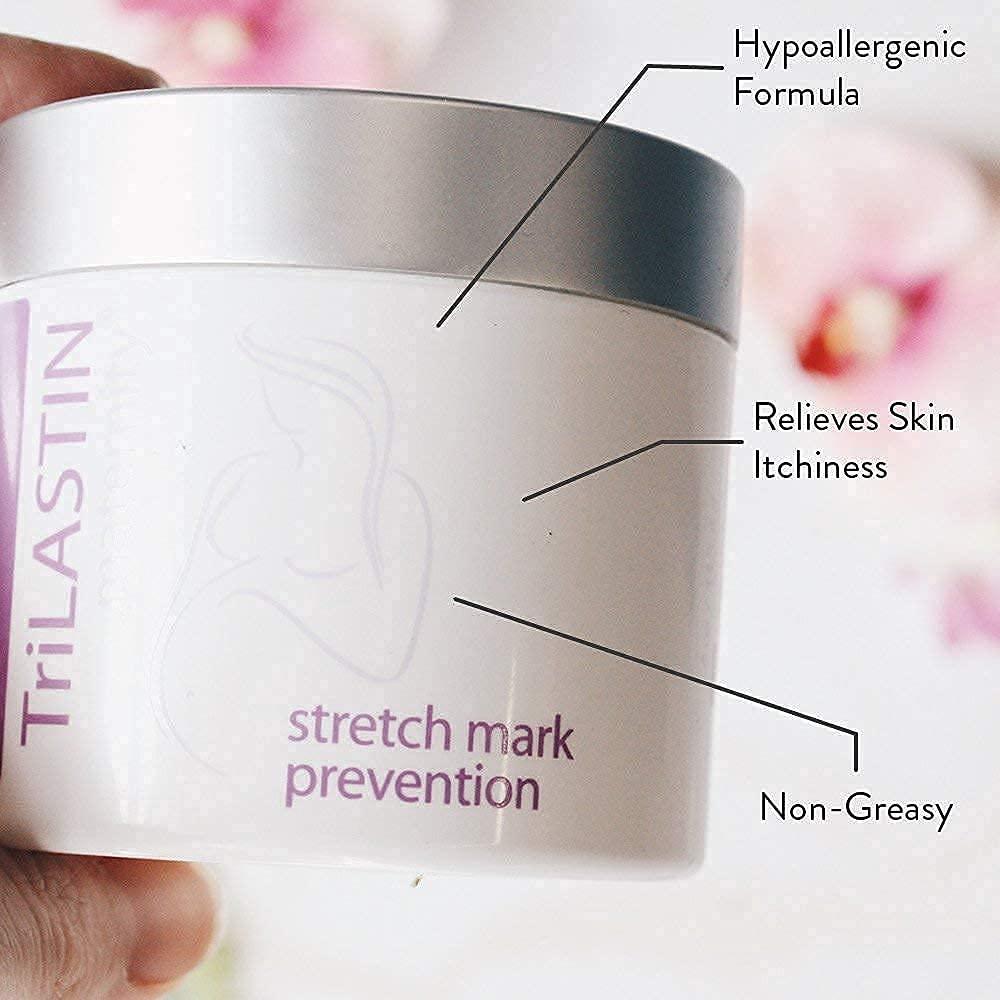 TriLASTIN TriLASTIN Maternity 1st Trimester Bundle, 3 Month Supply with (3) Maternity Stretch Mark Prevention Cream, (2) Hydro-Thermal Accelerator, Minimize Appearance of Stretch Marks, Paraben-Free