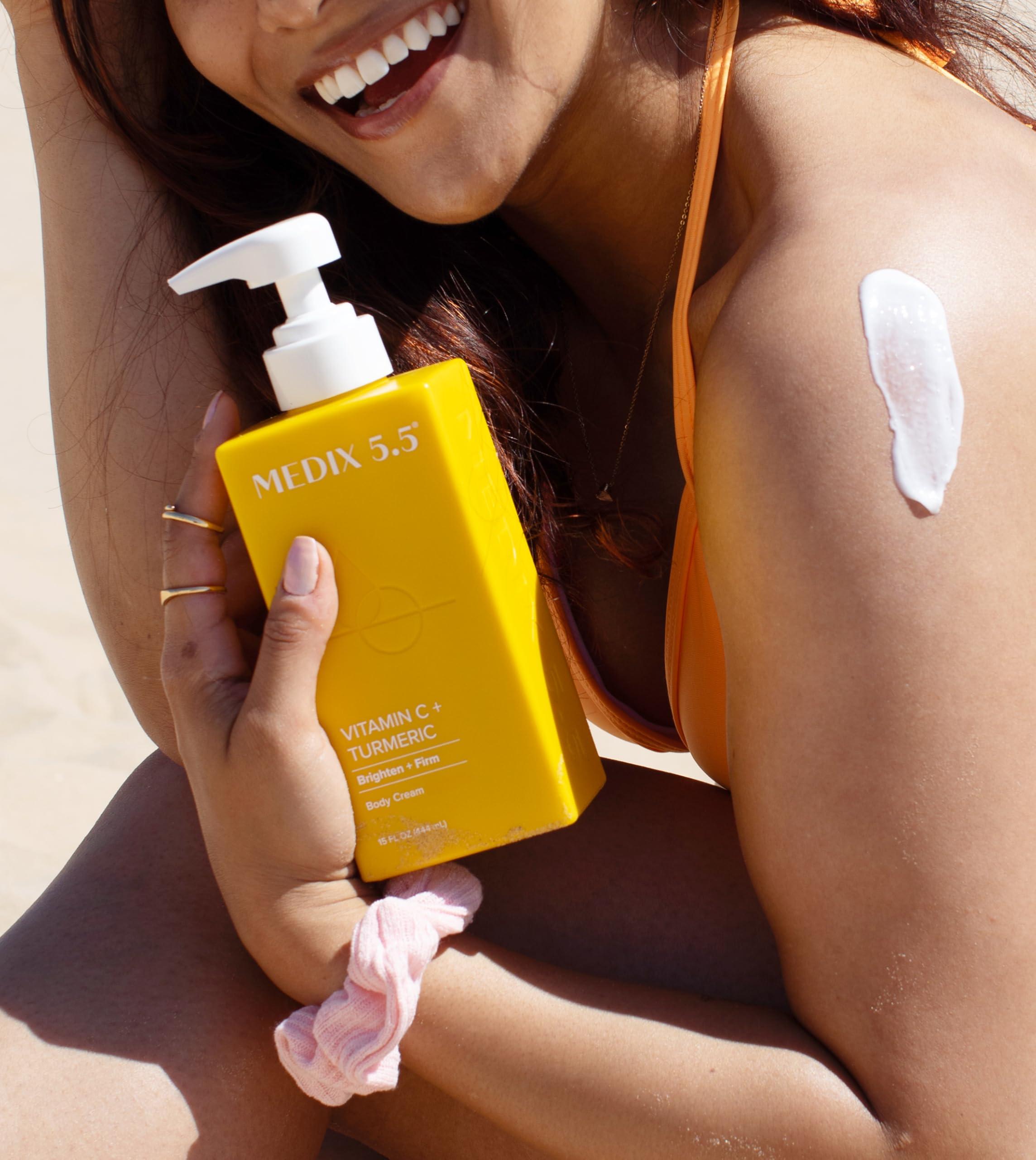 Medix 5.5 MEDIX 5.5 Vitamin C Cream Face Lotion & Body Lotion Moisturizer | Anti Aging Skin Care Firming & Brightening Cream Diminishes The Look Of Uneven Skin Tone, Age Spots, & Sun Damaged Dry Skin, 15 Fl Oz