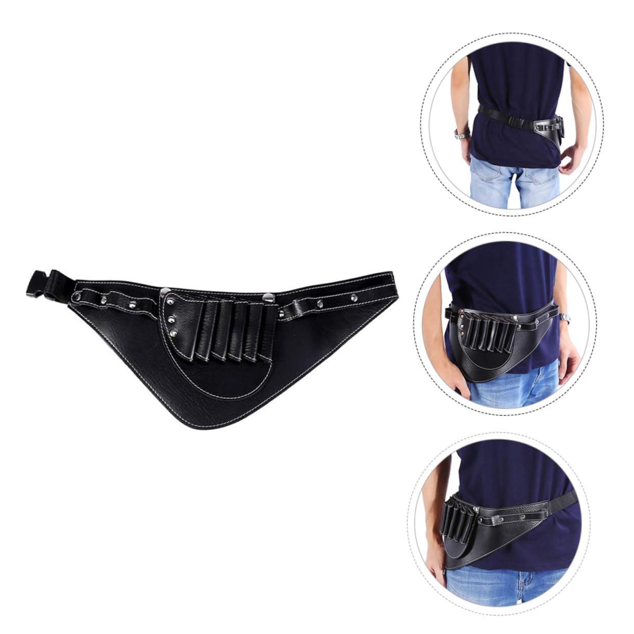 NOLITOY NOLITOY 1pc Hairdressing Kit Hair Shavers for Men Hair Clippers Barber Bag Hairdressing Bag Beard Trimmer Hair Tools Travel Bag Hair Tool Travel Organizer Hair Cutting Kit Black Pu Leather