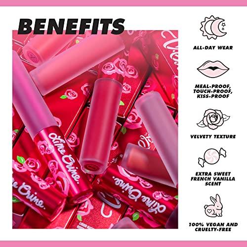 Lime Crime Lime Crime Velvetines Liquid Matte Lipstick, Bleached (Peachy Nude) - Bold, Long Lasting Shades & Lip Lining - Stellar Color & High Comfort for All-Day Wear - Talc-Free & Paraben-Free