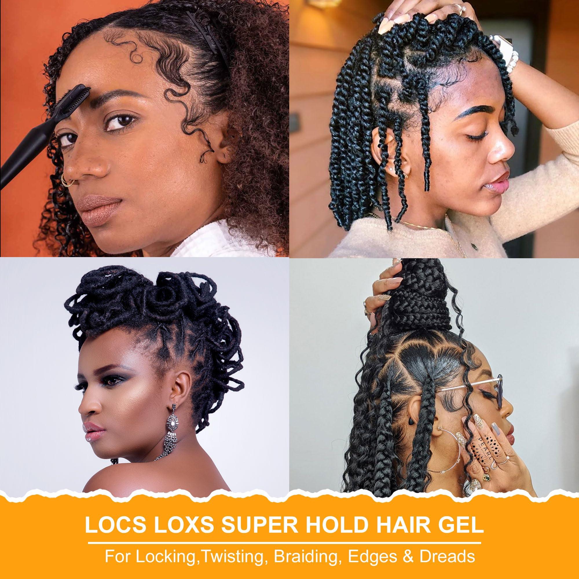 J. AMILA J. AMILA Stylo Locs Lox Gel, 16oz - High Hold Loc Gel for Dreads and Braids, Locking, Retwisting, and Edge Control, Infused with Mango N\' Lime, Vegan Friendly, No Build-Up Formula