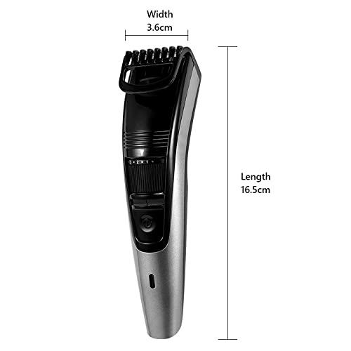 QFFA Professional Hair Clippers for Men, Men's Beard Trimmer Grooming 0.5-10mm Adjustable Hair Trimer Professional Mustache Stubble Hair Cutting Machine Rechargeable