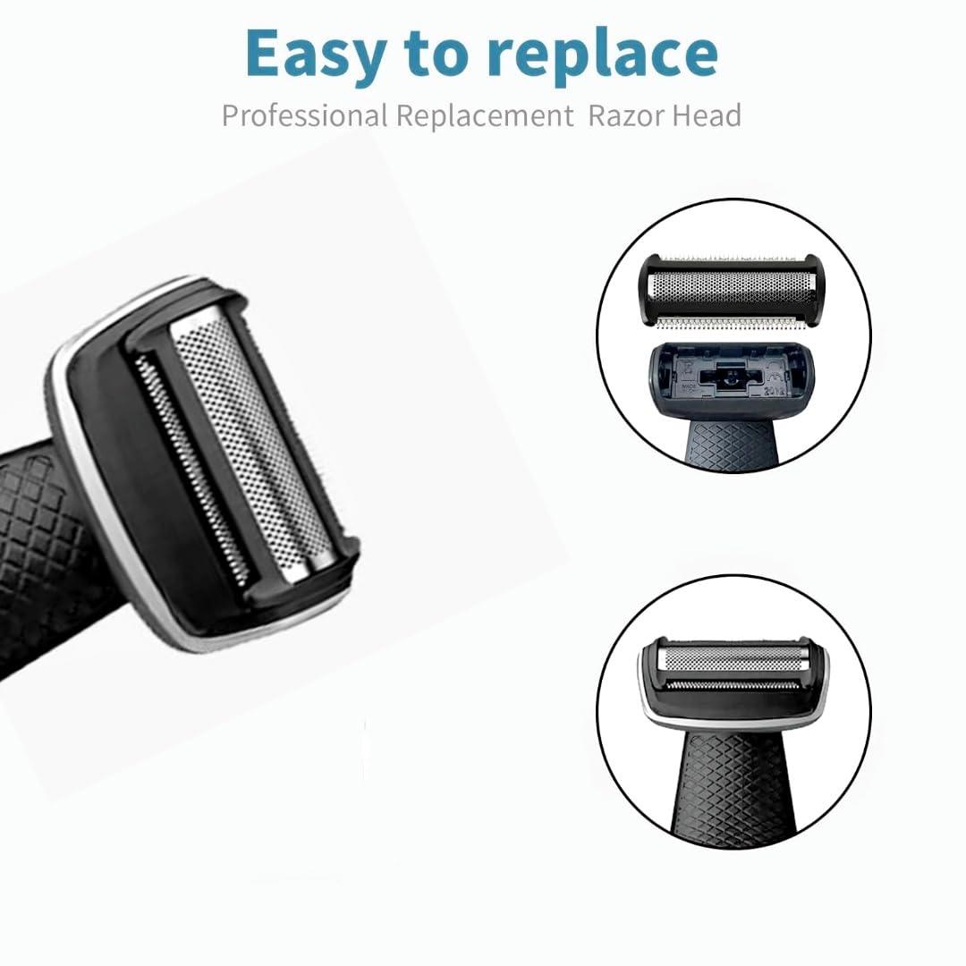 CIELONI BG5025 Replacement Heads For Philips Norelco Bodygroom Series 7000,BG2000/40 Heads Compatible With PhilipsBodygroom Series 5000 Series 3000 2-Pack