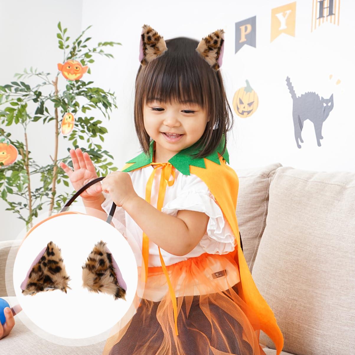 Luxshiny Luxshiny 1 Pair Cat Ears Hairpin Cat Ear Clips Halloween Hair Clips for Girls Cat Ears Cat Ears Clip on Women Hair Accessories Distinctive Hair Jewelries Flannel Baby Animal Hairy Cat