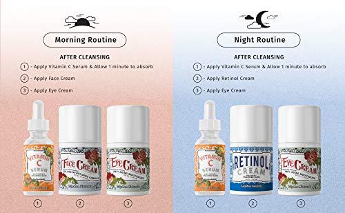 LilyAna Naturals LilyAna Naturals Anti Aging Retinol Cream and Face Cream Bundle 1.07 oz - Retinol Moisturizer for Face and Anti-Aging Wrinkle Cream for Face, Helps With Dry Skin and Dark Spot Brightening