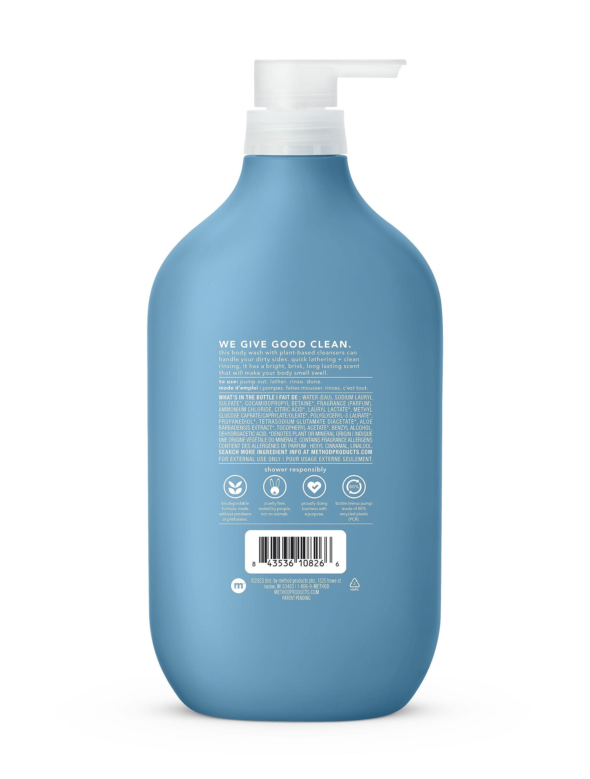 Method Method Men Body Wash, Glacier + Granite 28 FL Oz and Sandalwood + Vetiver 18 fl oz, Paraben and Phthalate Free