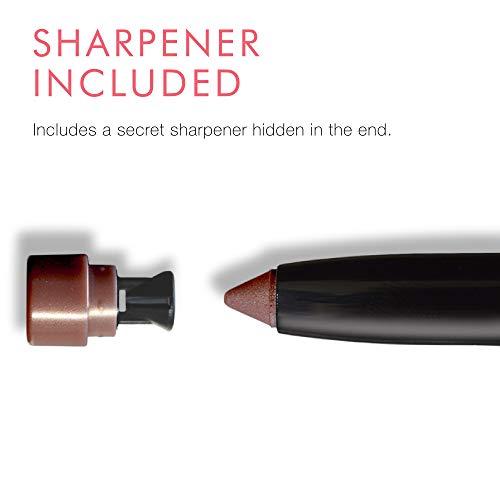 Beauty For Real Beauty For Real Shadow Stx, All Day Latte - Rich Deep Plum - Waterproof, Cream-to-Powder Eyeshadow Stick - Built-in Sharpener - 0.05 oz