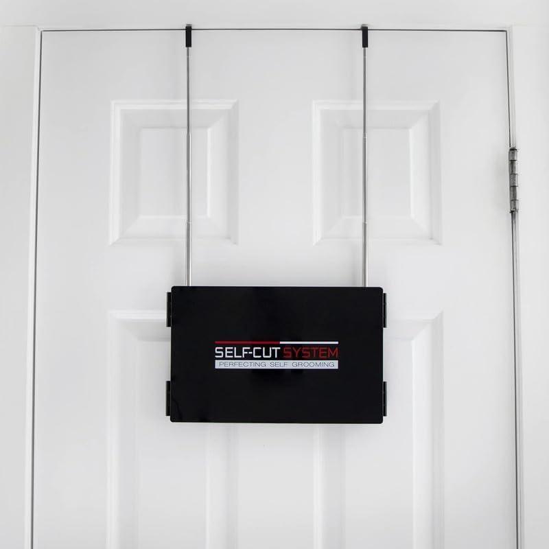 Self-Cut System Self-Cut System - 3 Way Mirror with Lights - Three Way Mirror for Self Hair Cutting - Over The Door Mirror - Trifold Mirror - 360 Mirror - Barber Mirror - Self Haircut Mirror (Travel 3.0 LED)