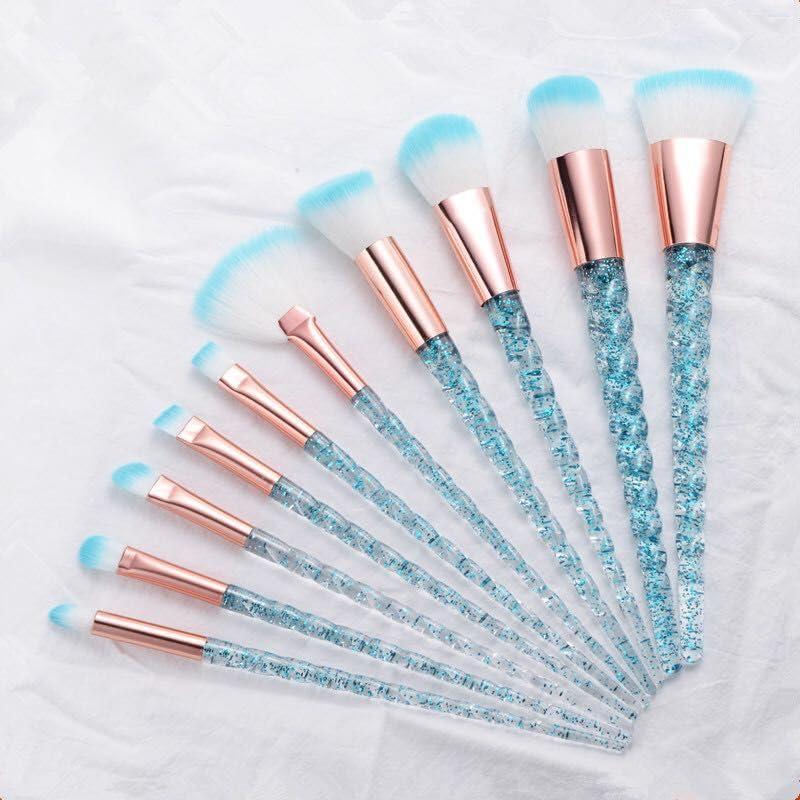 NinthAvenue Basics 5-13pcs Unicorn Makeup Brushes with Colorful Bristles Handles Fantasy Makeup Brush Set Foundation Eyeshadow Unicorn Brushes Kit No.14 13pcs