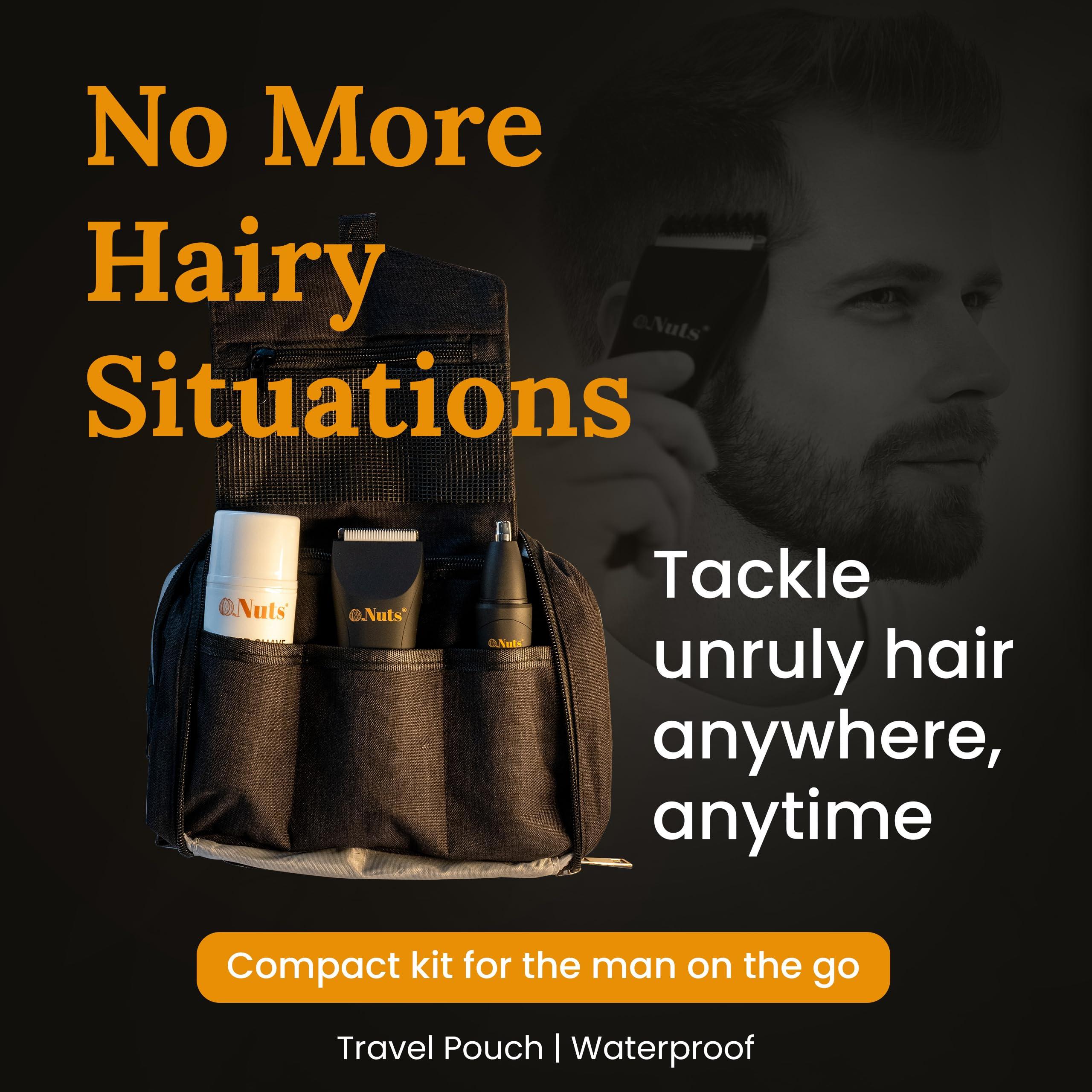 My Nuts My Nuts Grooming Kit with Ball Trimmer, Skin-Safe Ball Trimmer Men, Precision Ball Shavers for Men with Travel Case, Waterproof, Powerful & Portable