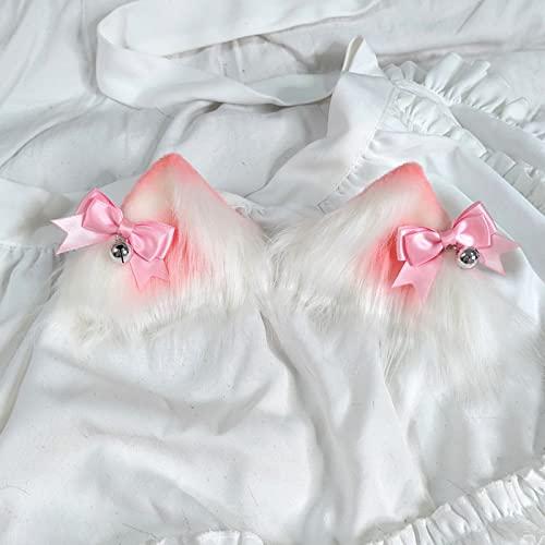 Junhcone Junhcone Cartoon for Cat Ear Shape Design Girls Hair Clips Lovely Barrettes Animal Ear Hairpin Plush Hair Clips for Kids Party We