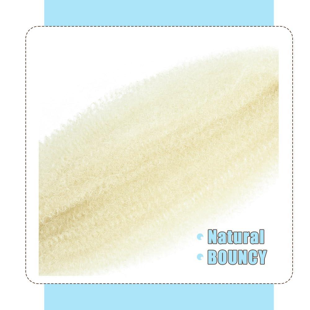 Dlyoigr Afro Twist Hair Pre Separated Springy Afro Twist Hair Pre stretched Wrapping Hair for Soft Locs Marley Twist Braiding Hair Afro Kinky Twist Hair Extensions (12 Inch (Pack of 3),613#)