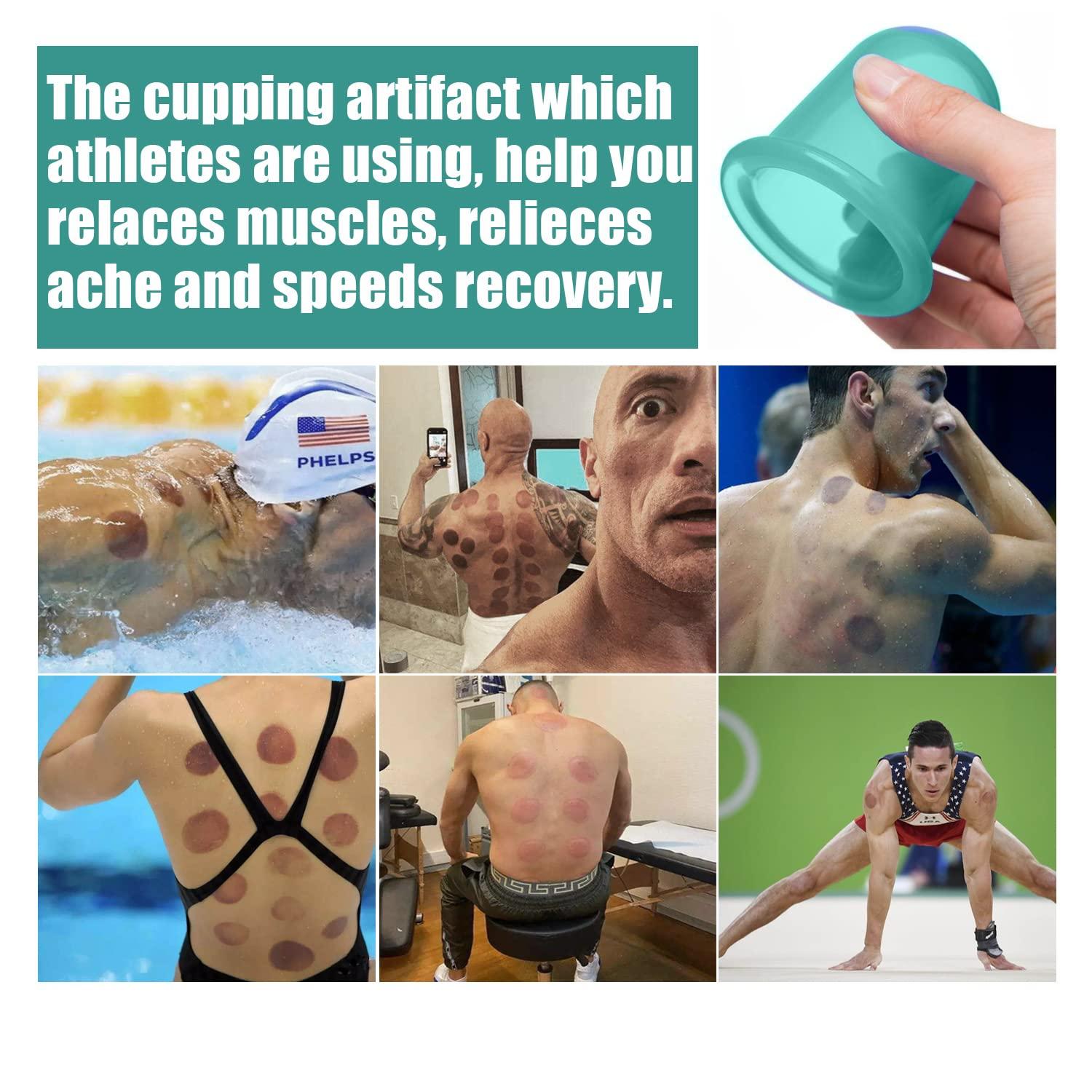 MAFLY Silicone Cupping Therapy Set - Facial Cupping Set - Cellulite Cup -Face and Body Cupping Massager - Vacuum Suction Cups - Cellulite Remover Muscle Relaxation Home Use 7PACK