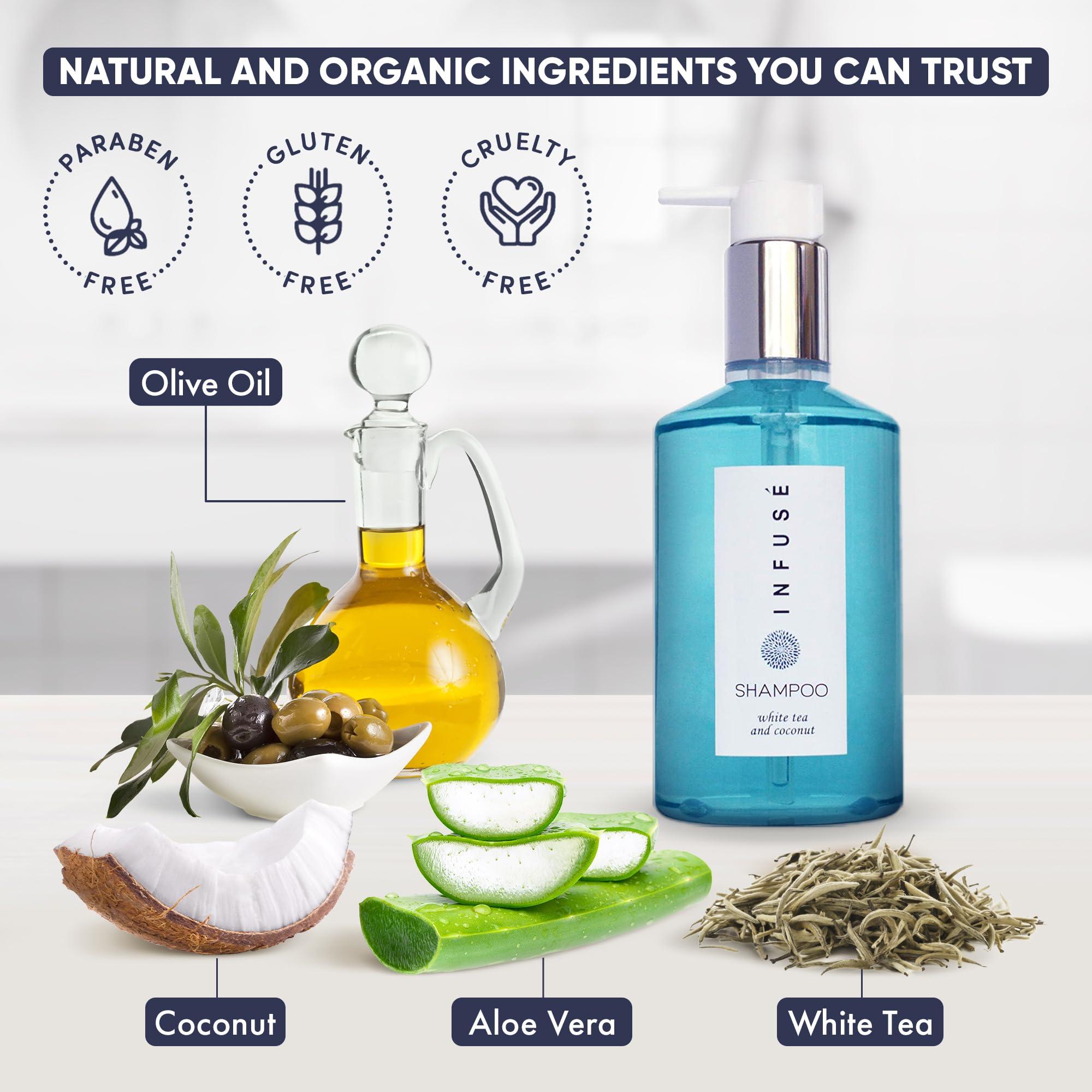 Terra Pure Terra Pure Infuse Shampoo, Retail Size Hotel Amenities, 10.14 oz. (Single)