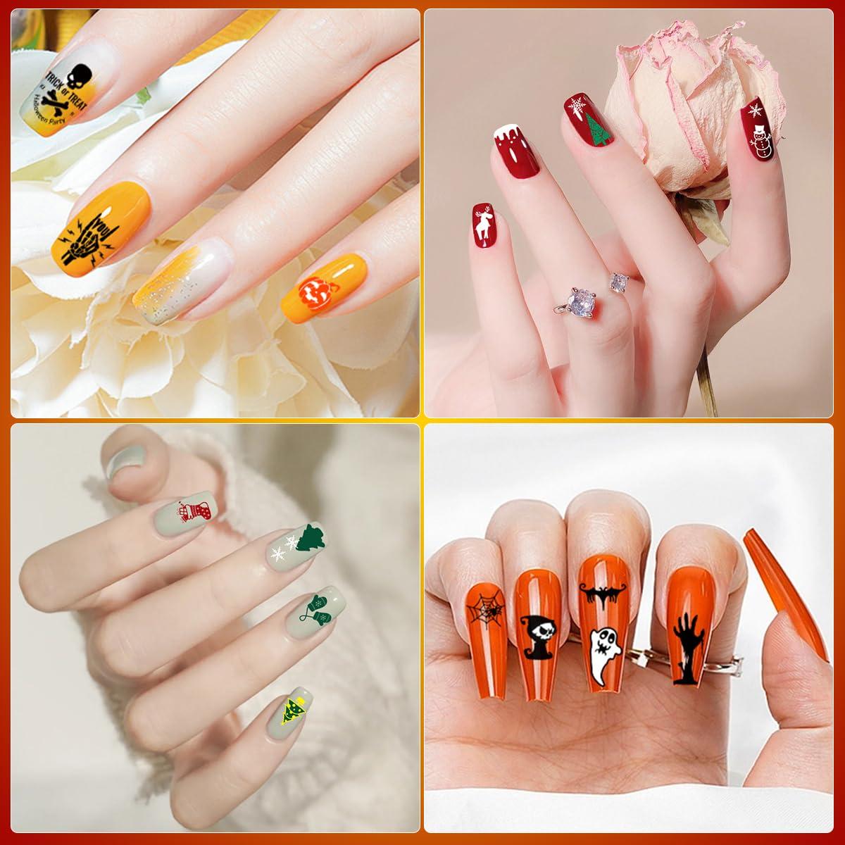 Biutee Biutee Nail Art Stamping Plate Set Nail Stamping Kit with Silicone Nail Stamper Flower Leaves Animal Lace Star Rose Holiday Design Nail Stamp Plate Valentine Nail Stamp Template