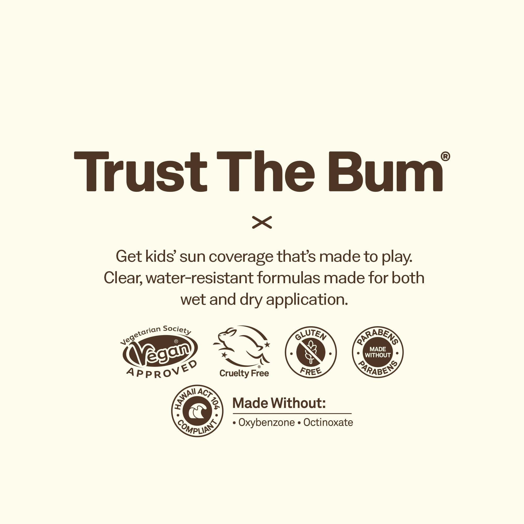 Sun Bum Sun Bum Kids SPF 50 Clear Face Stick Sunscreen | Broad Spectrum Sunblock with Vitamin E | Wet or Dry Skin Application | Hawaii 104 Act Compliant (Octinoxate & Oxybenzone Free)| Travel Friendly 0.53 oz