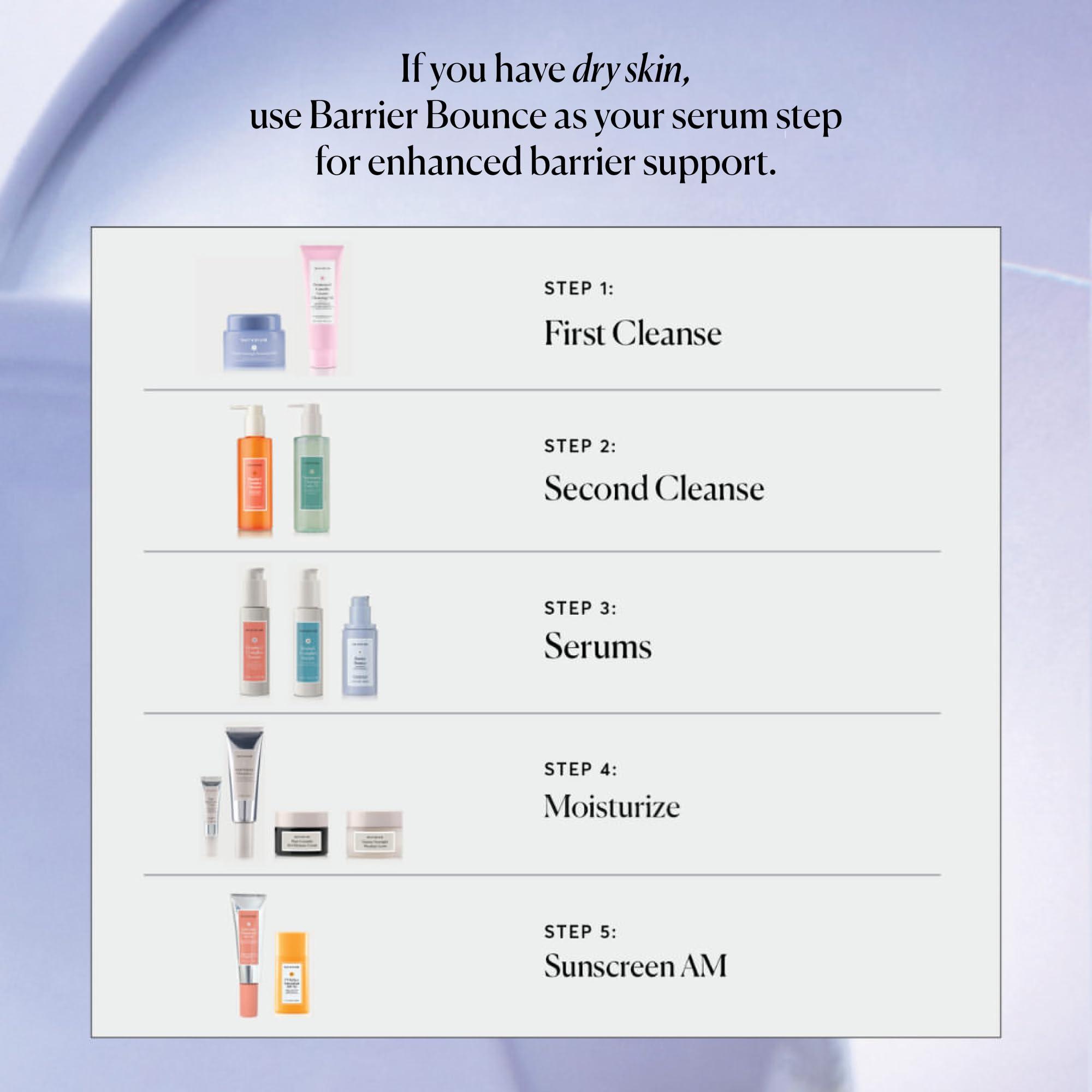 Naturium Naturium Barrier Bounce Serum, Plumps & Hydrates Face, Neck & Chest, Hydration Booster & Skin Care with Squalene & Ceramide Complex, 1.7 fl oz