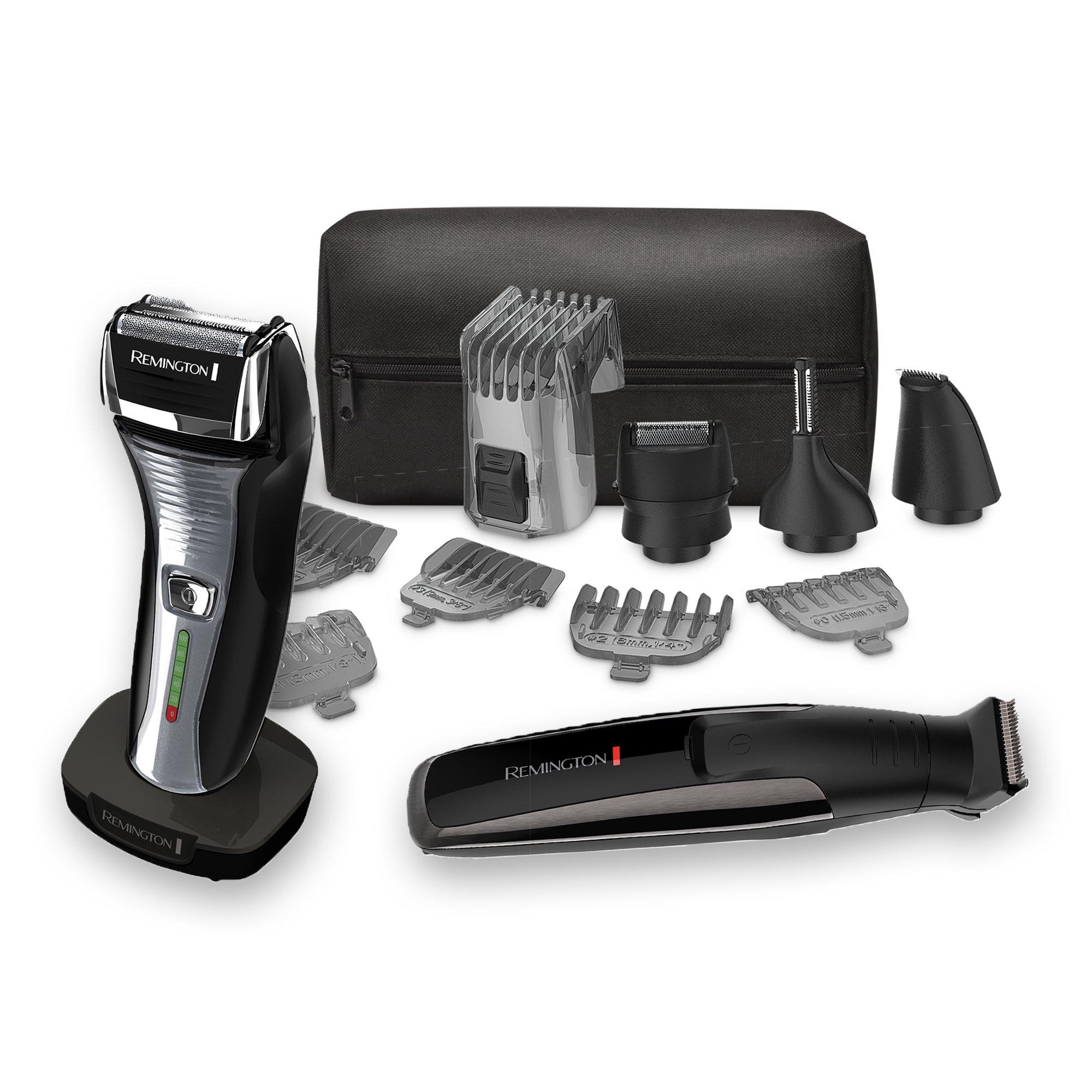 Remington Remington Men's Grooming Bundle: The Crafter Beard Boss Style and Detail Kit along with a Men's Electric foil shaver