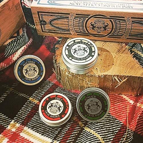 Dear Barber Dear Barber Men's Mini Styling Collection Gift Set Pocket Sized Travel Tins Contains 20ml Fibre 20ml Mattifier 20ml Shaping Cream & 20ml Strong Hold Pomade