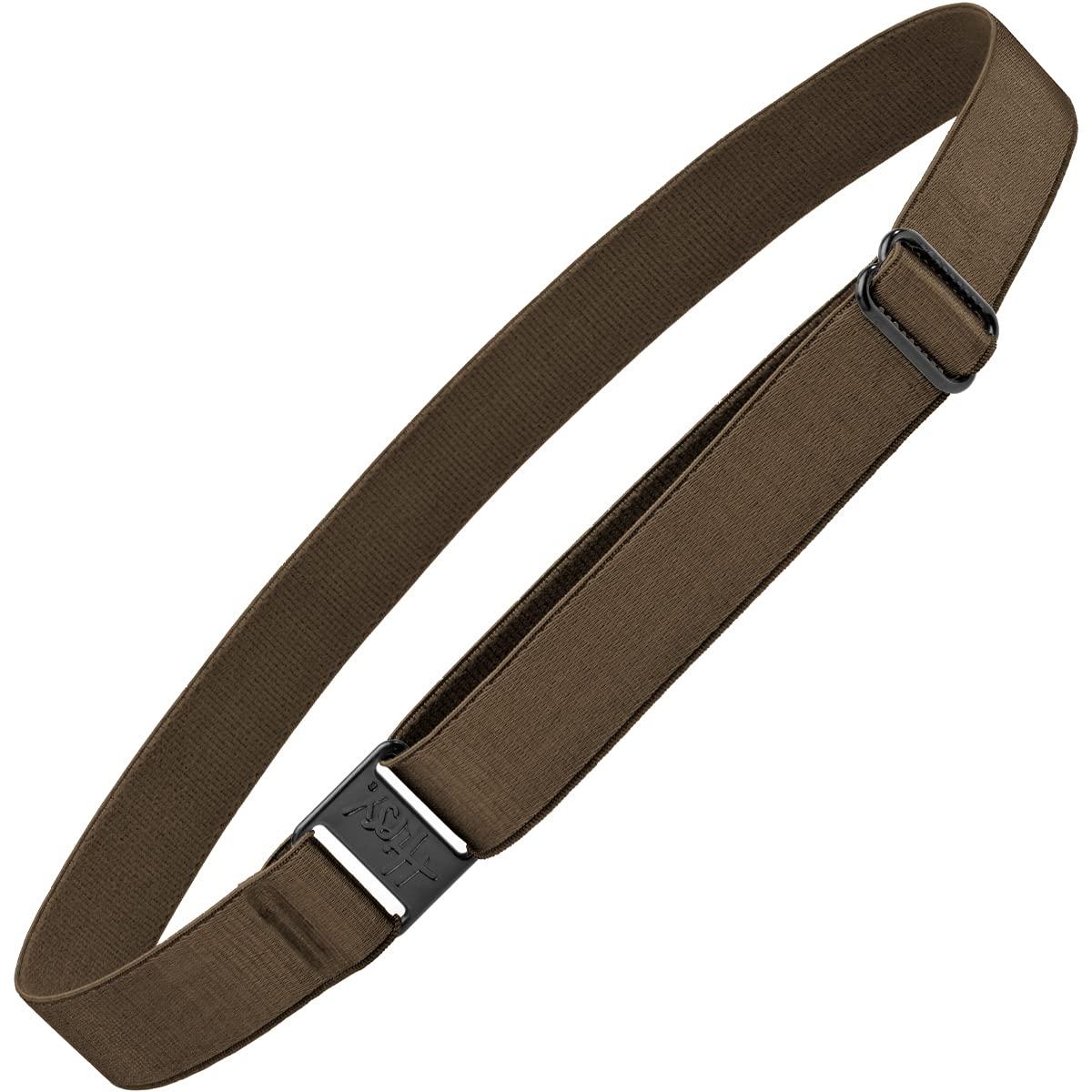 Hipsy Hipsy Women\'s Wide Elastic & Adjustable Running Headband Multi Pack (Wide Black & Brown 2pk)