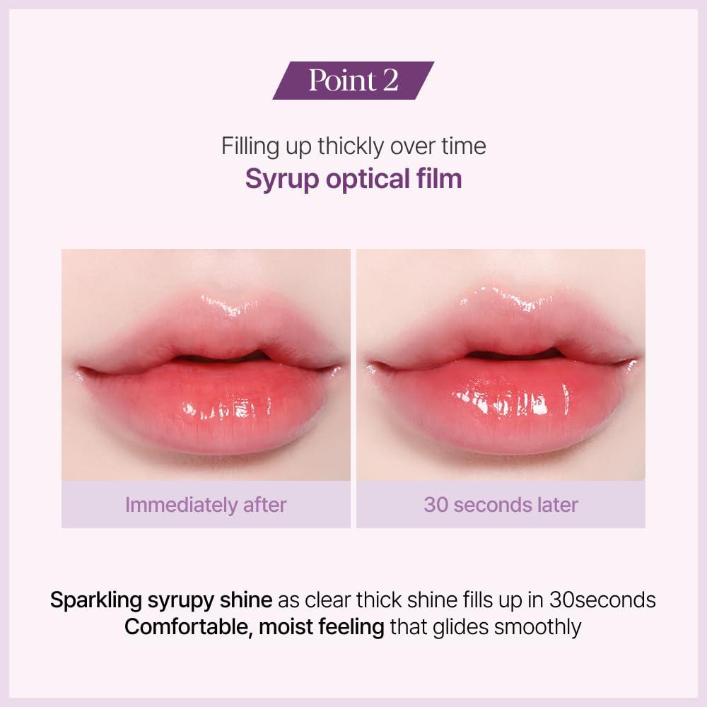 Espoir Espoir Couture Lip Tint Glaze #1 Apple Sorbet 0.19oz | Volumizes & High-Shine Lip Plumper | Long-Lasting Vibrant Color | Thickening radiance Lip Stain | Tinted Lip Moisturizer | Korean Lip Makeup