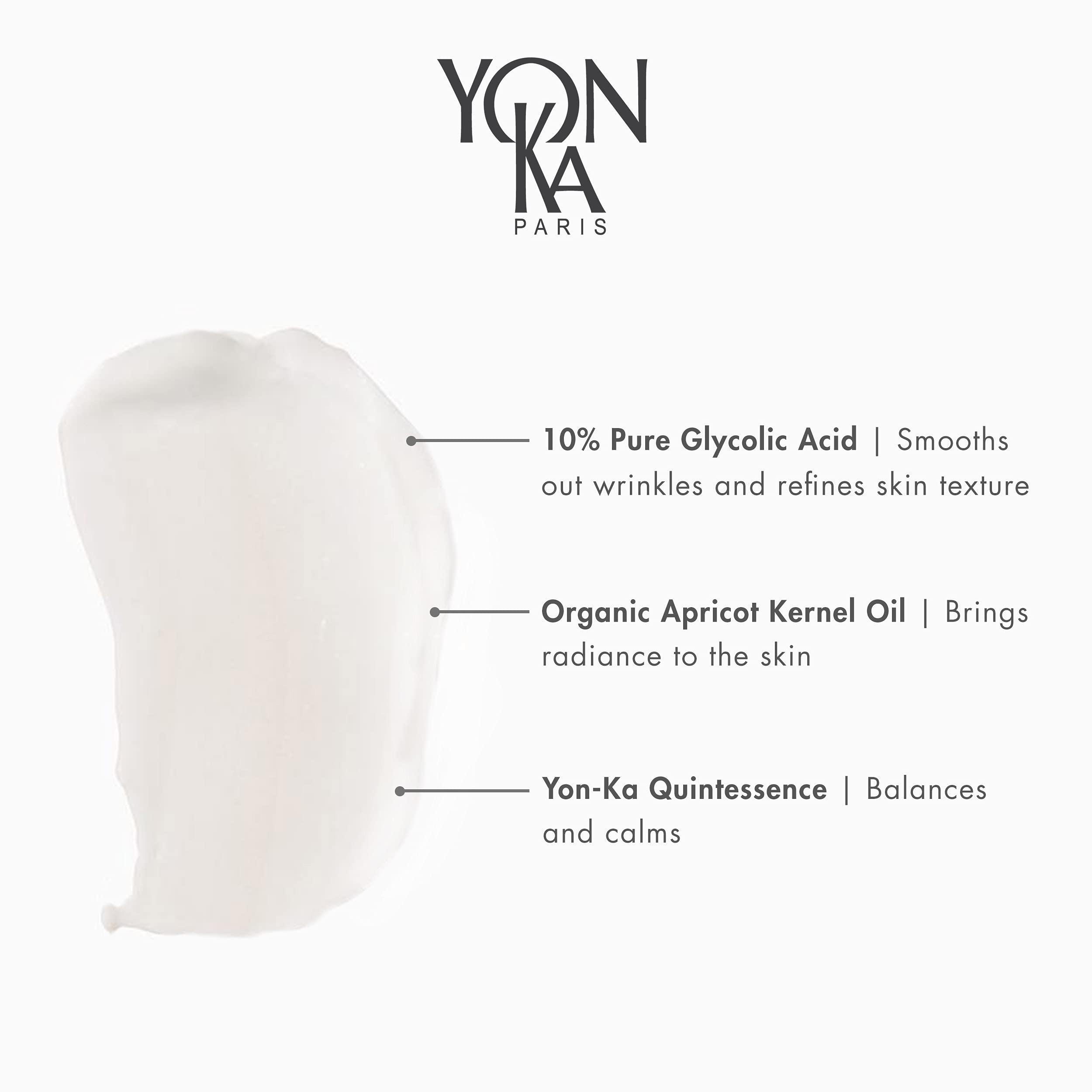 Yonka Yonka Yon-Ka Glyconight 10% Peel Masque (50ml/1.77 oz) Anti-Aging Face Mask Hydrating Face Toner Travel Size, Natural Toning Spray for Dry & Sensitive Skin (1.6 FL Oz)