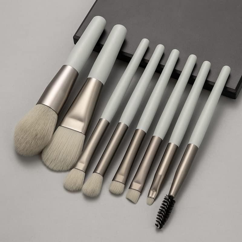 RomildaYuan 8Pcs Mini Size Makeup Brush Set Foundation Highlighter Blending Eyeshadow Eyelashes Eyebrow Brush for Make Up Pincel