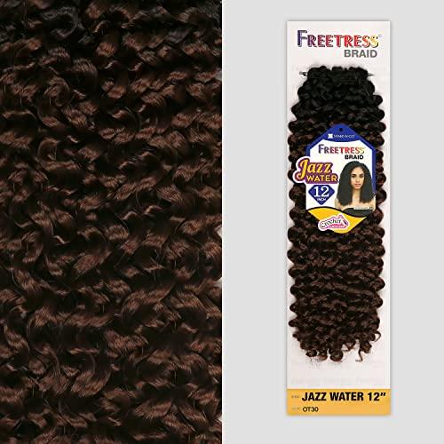 FreeTress Braids FreeTress Braids Synthetic Hair Crochet Braids Jazz Water 12inch (5-pack, 1B)