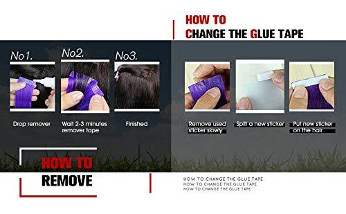 RJ HAIR 28inch Tape in Hair Machine Made Reay Human Hair Tape Hair 40pcs/100g Brazilian Deep Curly Remy Hair Extensions (26inch 40pcs, Natural Color)