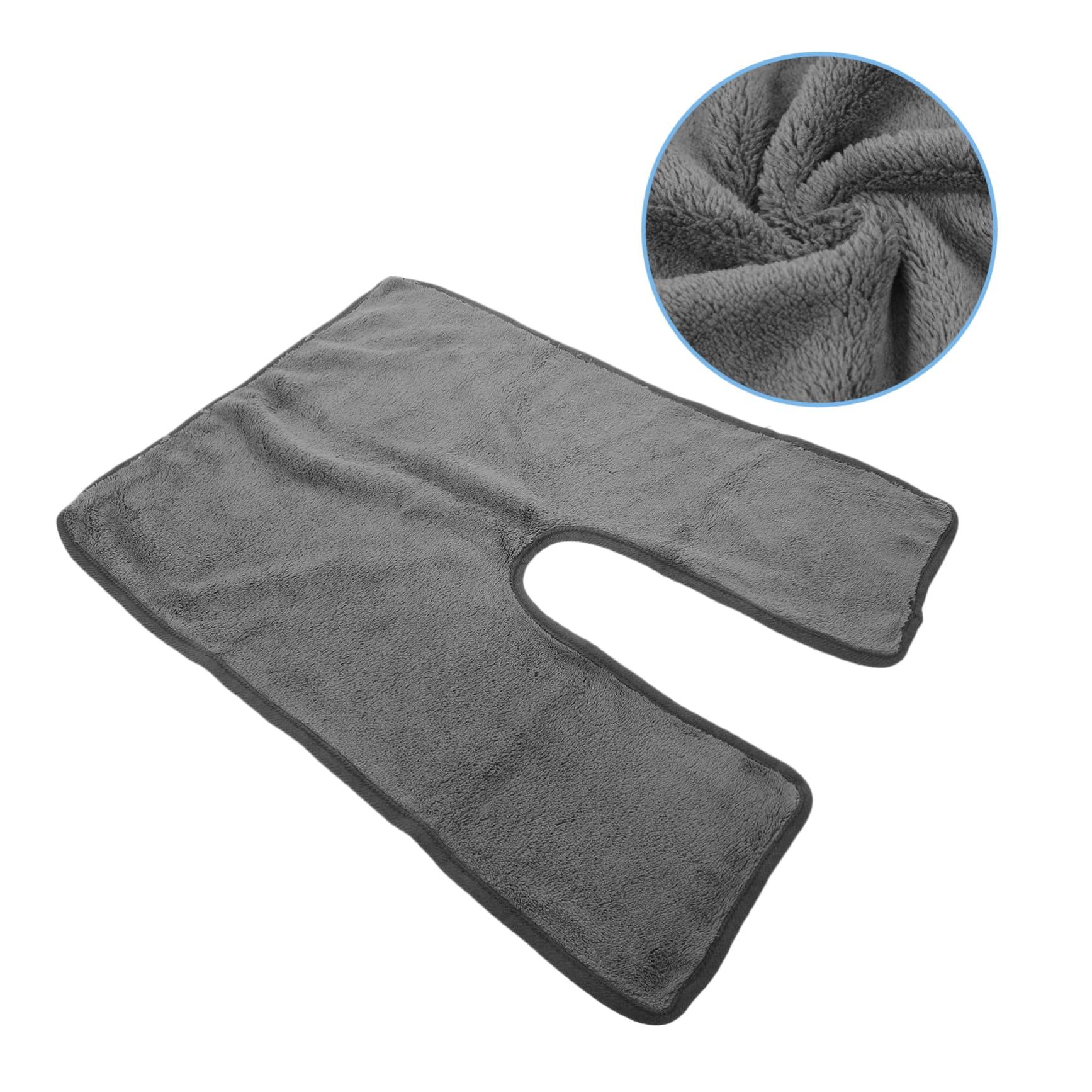 FOMIYES FOMIYES 2pcs Beauty Towel Facial Cleansing Towels Bath Towel Facial Towel Head Towels for Wet Hair Salon Used Towels Hand Towels Face Towels Towel for Hair Wrapping Dark Grey Coral Fleece