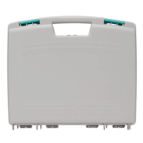 Serlium Ladies Cosmetic Case Light Weight Beauty Tool Box Portable Salon Tools Cosmetic Storage Case High Strength Plastic Salon Toolbox for Travel