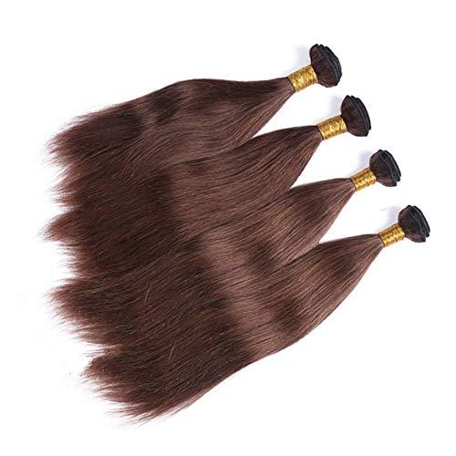 Tony beauty hair Tony Beauty Hair Virgin Brazilian Dark Brown Human Hair Weave Extensions Silky Straight #4 Chocolate Brown Virgin Remy Hair Bundles Deals Cheap Brazilian Human Hair Wefts 3/4Pcs Lot (30 30 30 30)