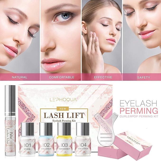 Lephoqua Lash Lift Kit Eyelash Perm Kit: Eyelash Brow Lamination Kit - Lash Perming Curling Kit At home DIY and Professional for beginners - 2024 Upgraded