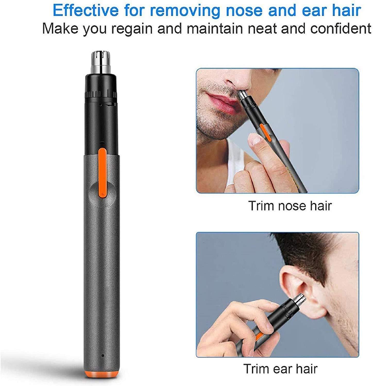 LEONYS LEONYS Nose and Ear Hair Trimmer,USB Rechargeable Nose Hair Trimmer,Professional Painless Ear Nose Hair Trimmer Clippers for Men and Women,Waterproof Dual Edge Blades for Easy Cleaning