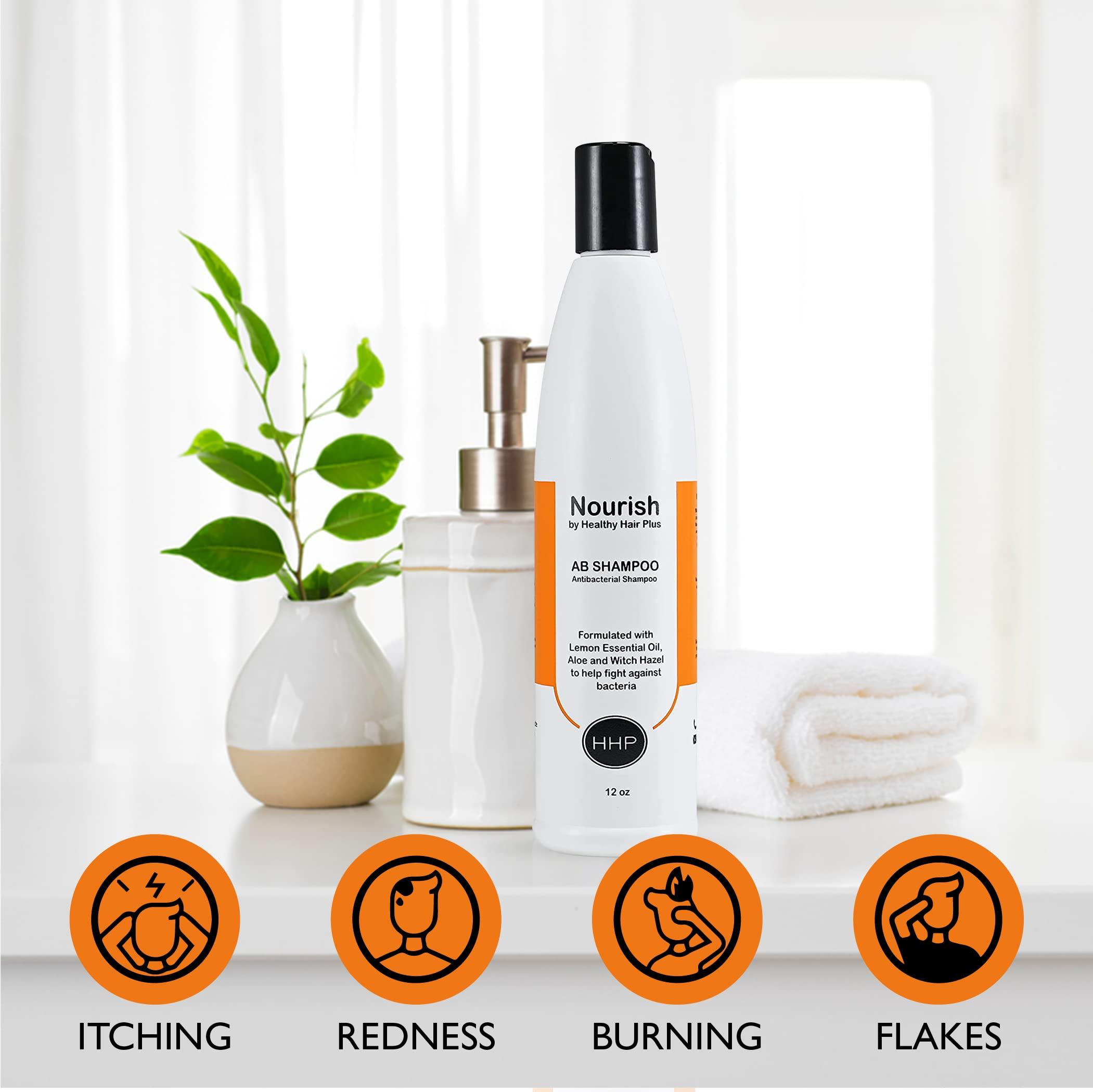 Healthy Hair Plus Healthy Hair Plus Anti-B Scalp Shampoo - Soothes Itching, Irritation, Redness, & Flaking - Ideal for Sensitive Skin, Ringworm, Seborrhea, and Scalp Acne - Suitable for Men, Women, and Teens