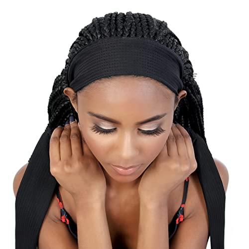 Generic Seduction Quick Wrap with Headband Wig WRAP.BX36W Box Braid Wavy 36" (RAINBOW)