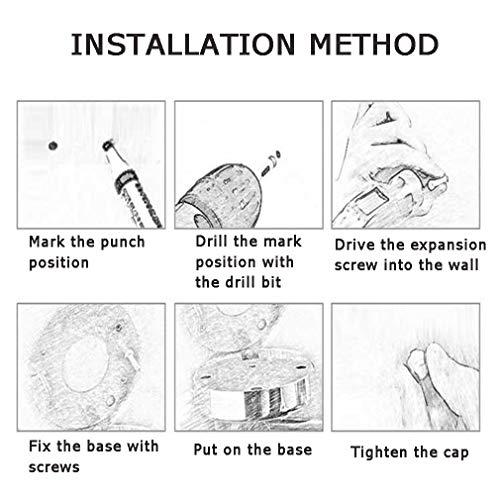 Suuim Makeup Vanity Mirror,Two-Sided Wall Mounted Beauty Mirror 3X Magnification Bathroom Mirror Extendable Cosmetic Mirror,Silver (Silver 8inch) (Silver 8