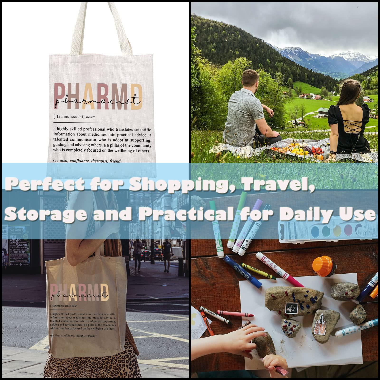 GJTIM GJTIM Rx Pharmacist Graduation Appreciation Gift Pharmacy Tech Gift Pharmacist Definition Tote Bag for Doctor Of Pharmacy (Pharmacist Tote)