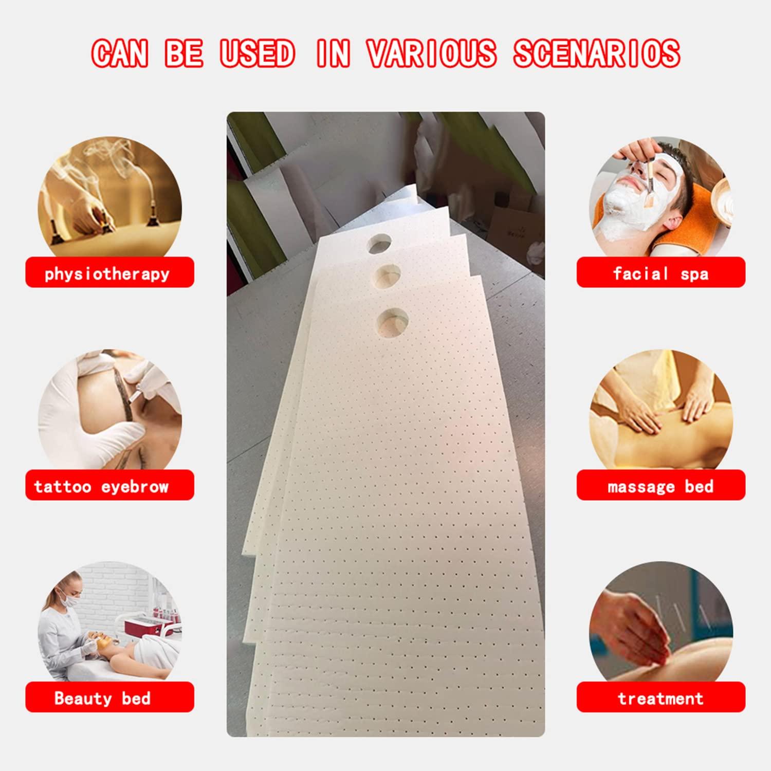 NinthAvenue Basics Spa Massage Table Cover Sheet for Beauty Salon Massage Table Mattress Pad with Breathing Hole Lash Bed Topper with Washable/Removable Cover Various Thicknesses Available,10cm,80x190cm