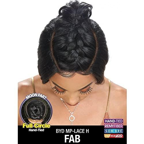 Zury Hollywood Zury Sis Synthetic Beyond Full Circle Moon Part Lace Front Wig - H FAB (SOM RT PLATINUM)