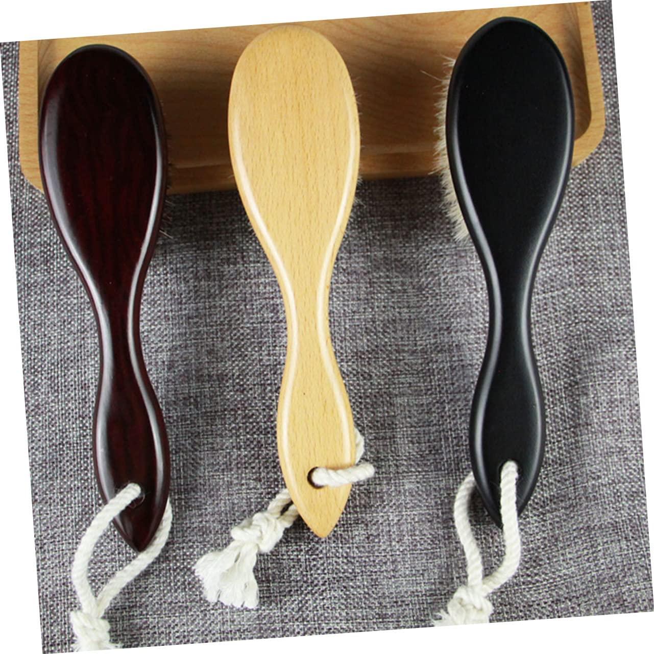 FOMIYES 2pcs Mustache Bush Men Beard Brush Men Face Clean Brush Wool Brush Shaving Brush