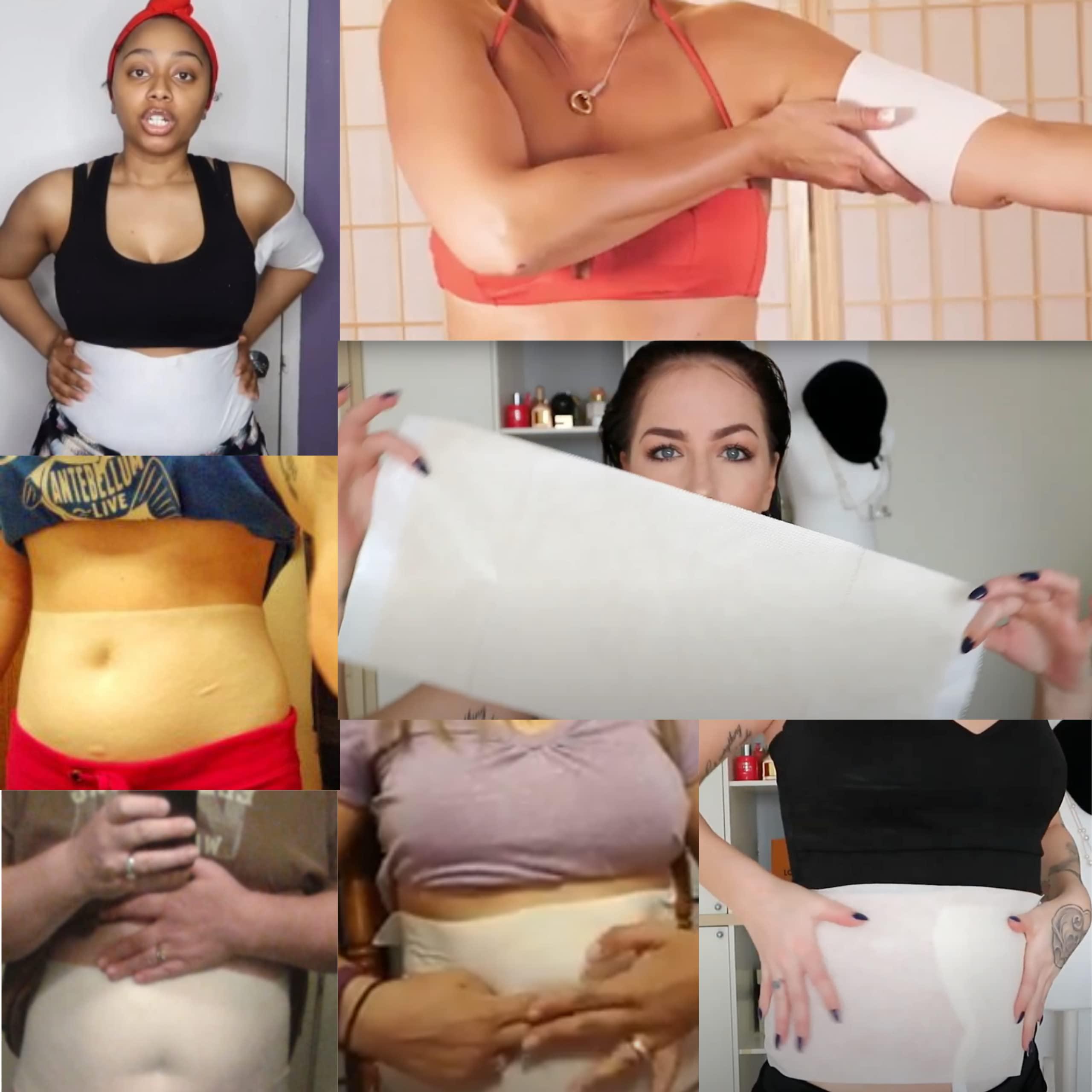 lipo applicator Ultimate Lipo Body Wrap With Guarana, Green Tea, and Seaweed Wraps Works for Stomach Belly Legs Arms Abdomen 5 Wraps