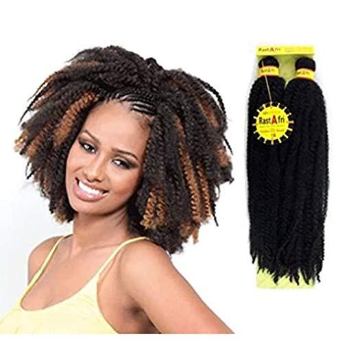 Rastafri [Pack of 2] RastAfri Malibu Afro Kinky Braid (18", 1B)