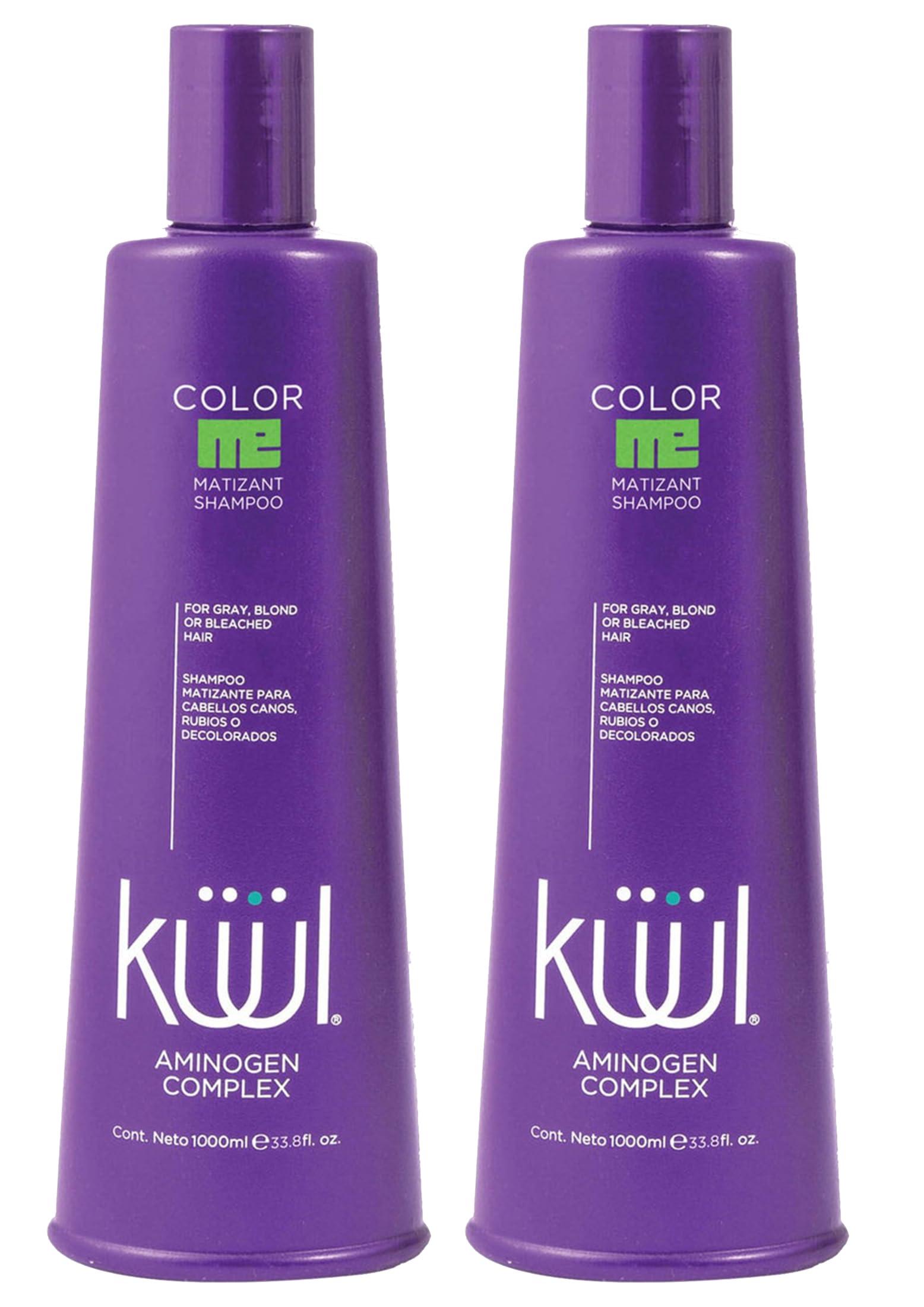 Kuul Color Kuul Matizant Shampoo 33.8 FL OZ each (2 PACK) 2 (dos Matizador para cabello rubio)