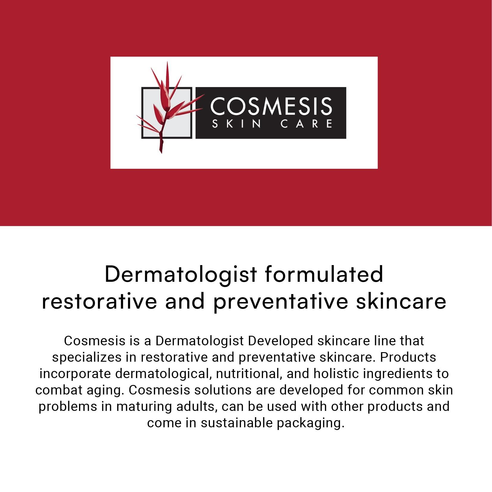 Cosmesis Skin Care Advanced Under Eye Serum with Stem Cells - Reduce Wrinkles, Moisturize & Nourish - Pomegranate, Blueberry & Seaweed Extracts - 1/3 oz