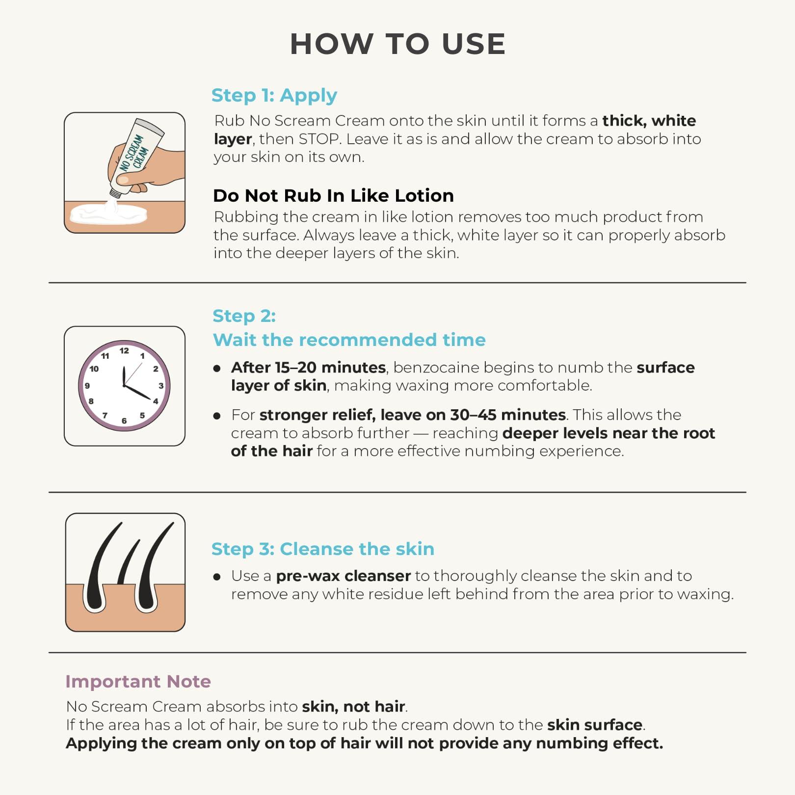 Relax and Wax Relax and Wax - No Scream Cream No Mess No Grease - 1 Ounce