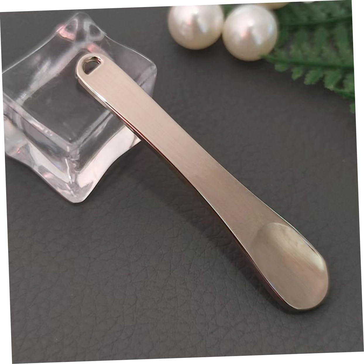 Gatuida Gatuida Cosmetic Spatula Makeup Scoop Spoons 3 Pack Face Cream Spatula Skincare Beauty Tool Cream Applicator Women\'s Cosmetics Spoon Zinc Alloy Makeup Spatulas